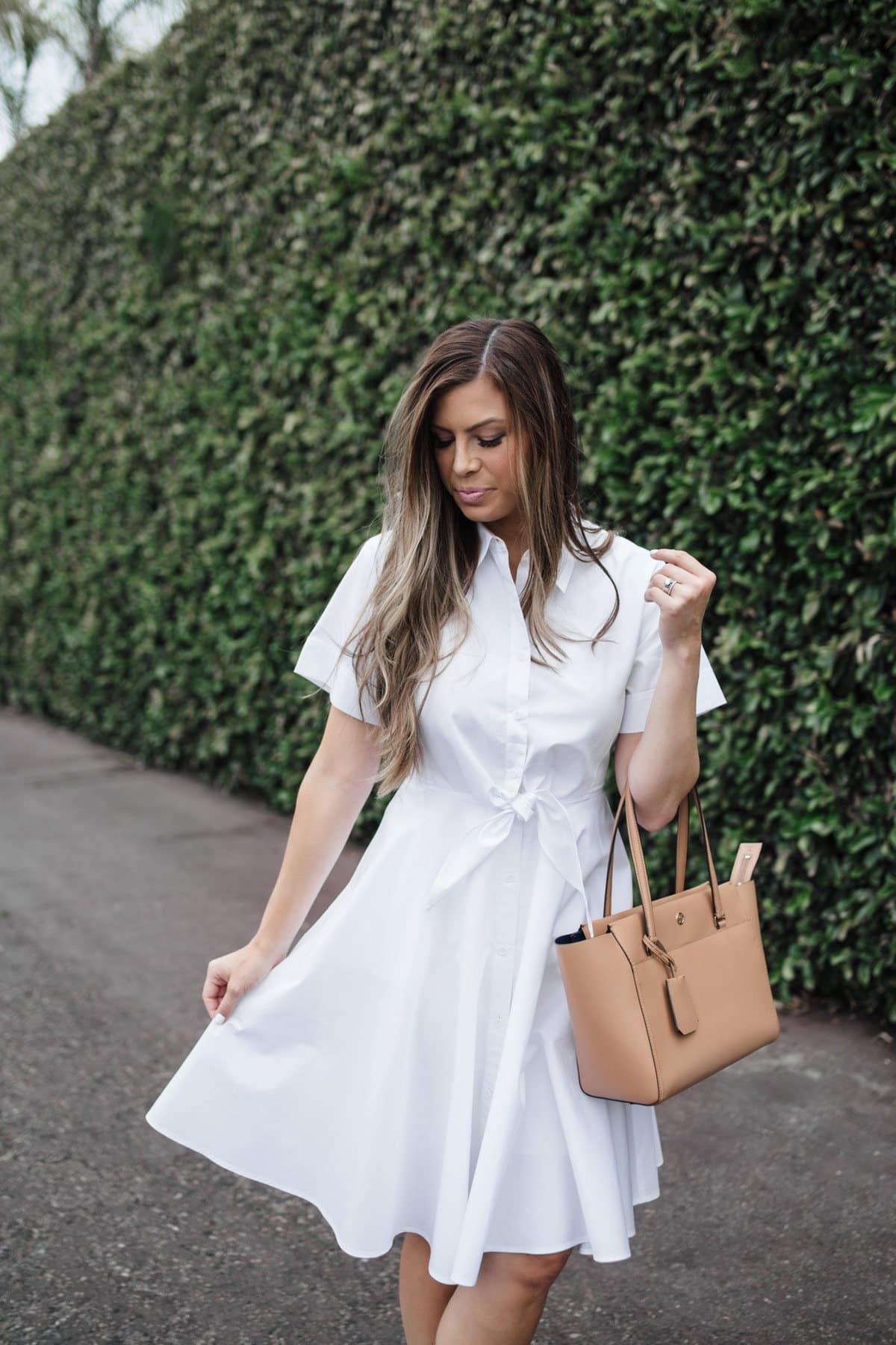 white summer dress