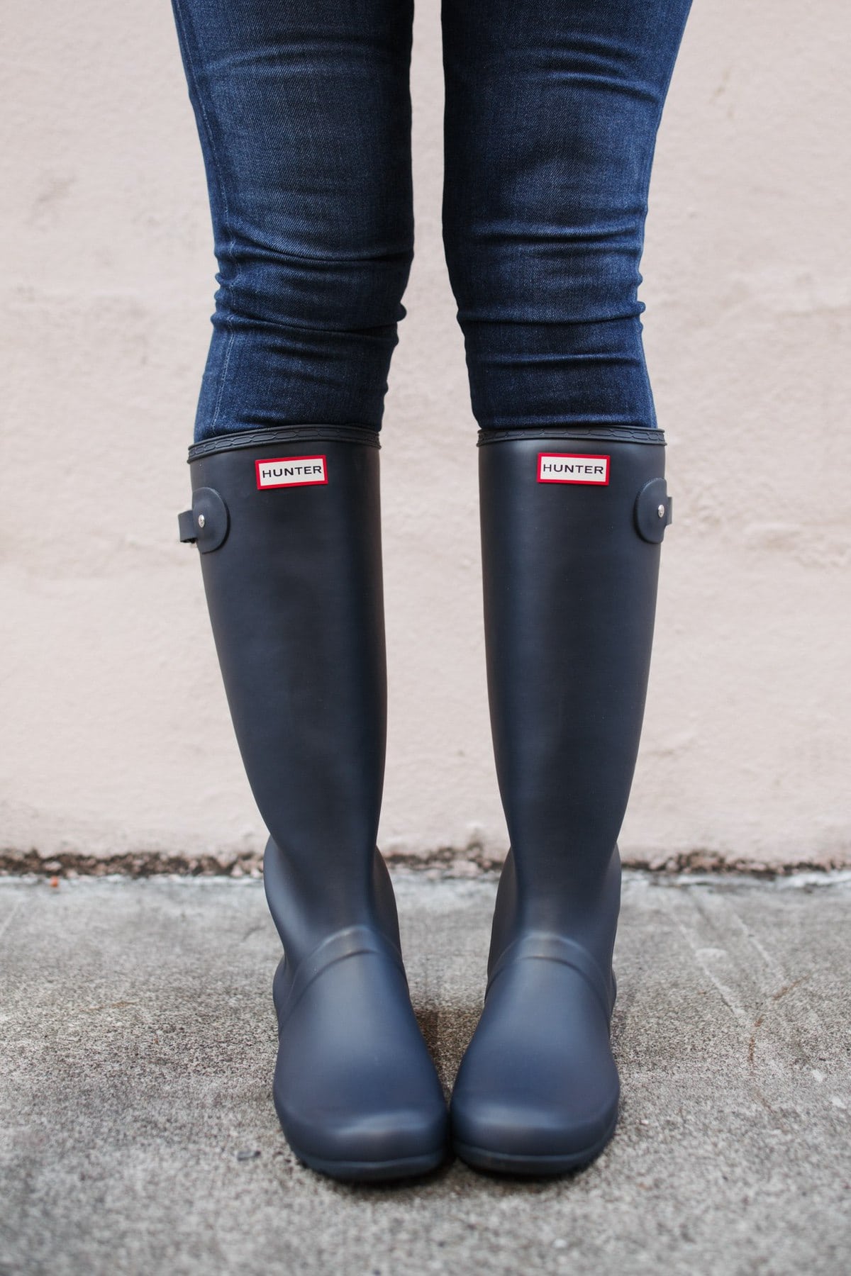 gray hunter boots