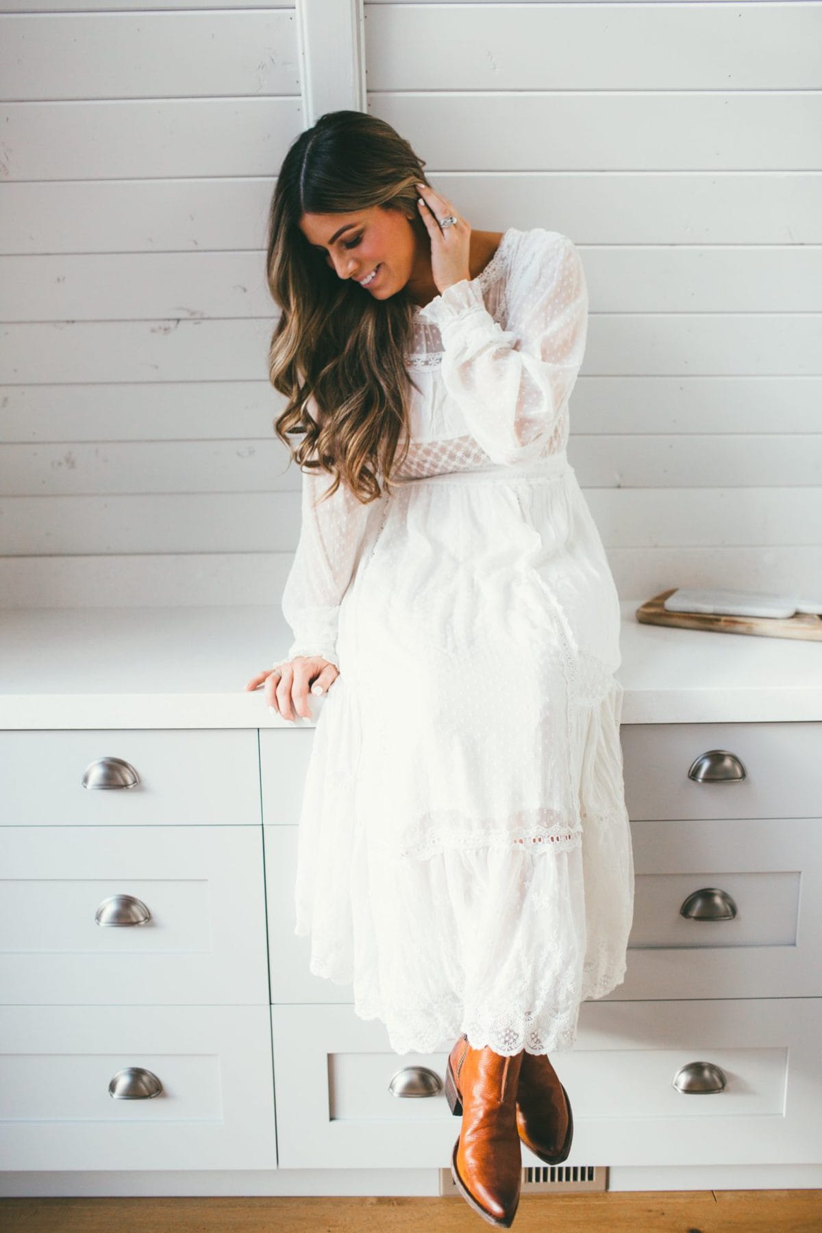 white maxi dress