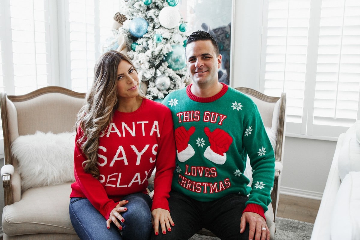 Santa says relax ugly sweater