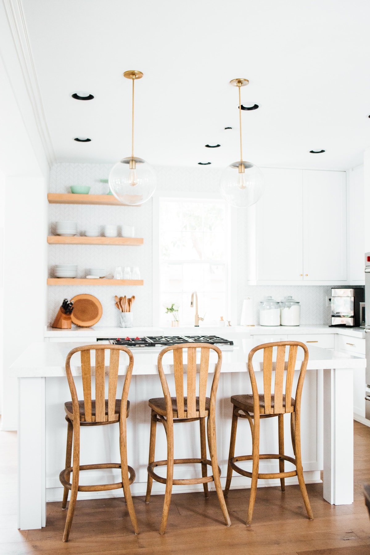 Kitchen Reveal! pendant lights