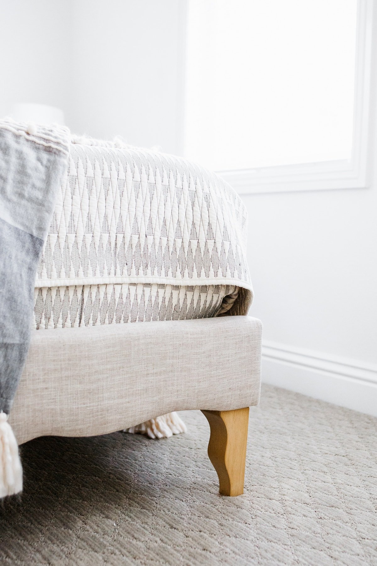 Cute guest room refresh ideas Beige Bed Frame