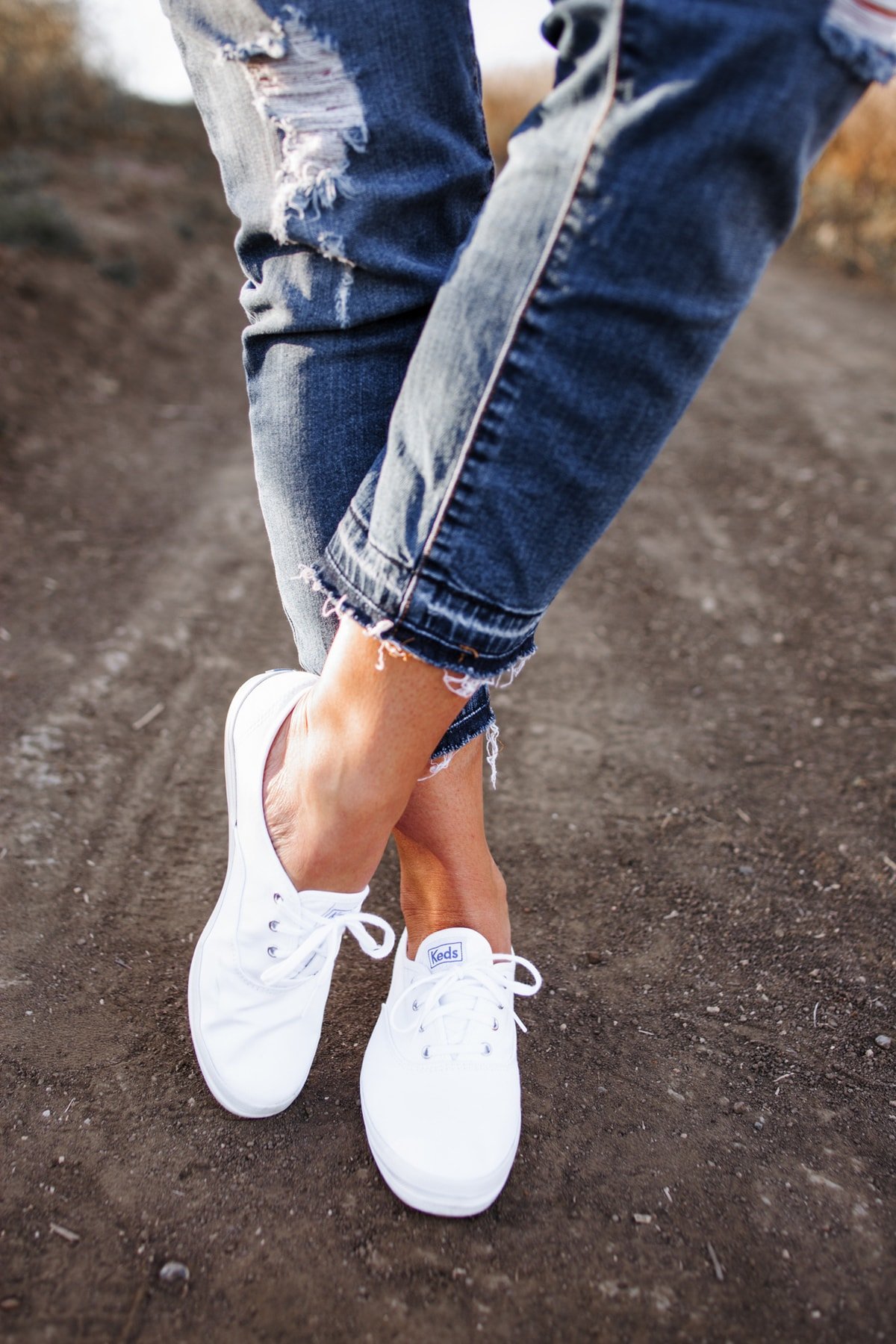 White keds sneakers