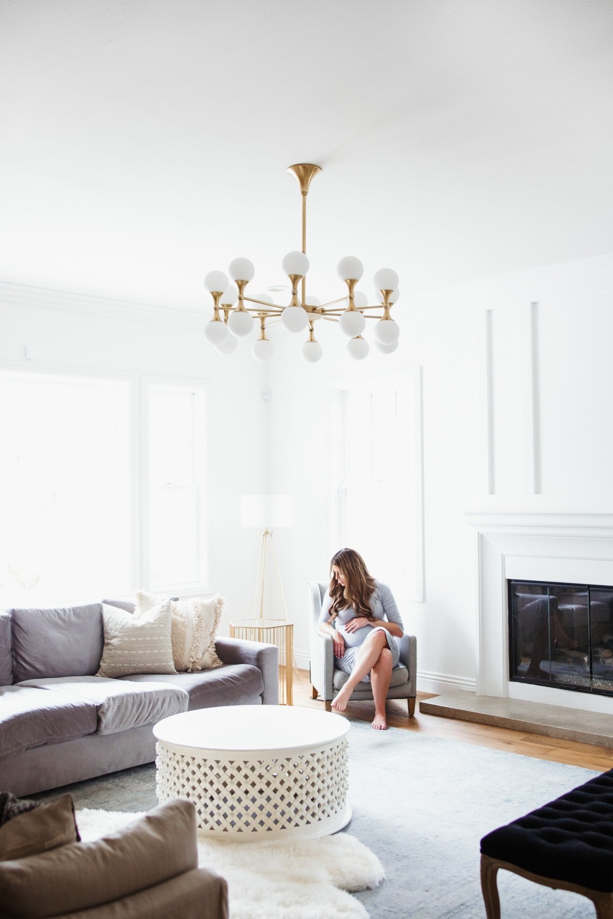 Home tour: small family room update Astoria Chandelier
