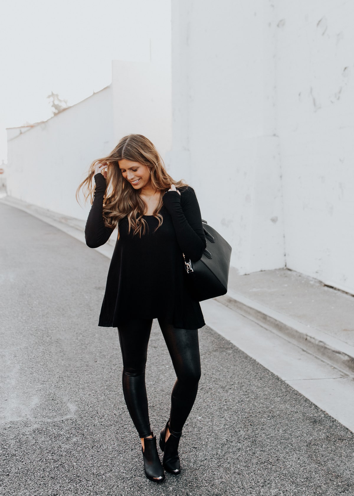 black ankle boots