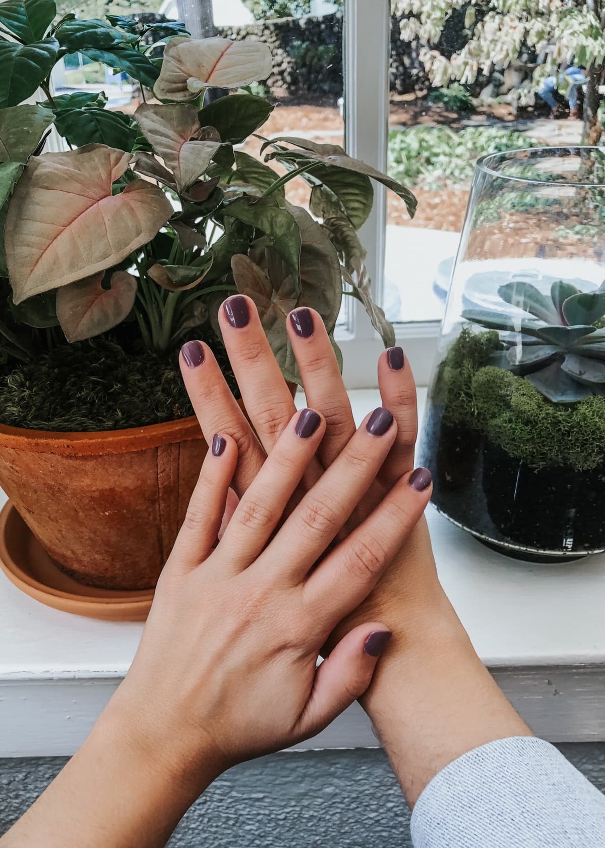 plum nails