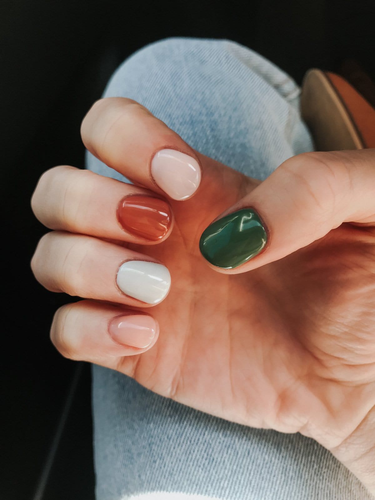 fall color palette nails