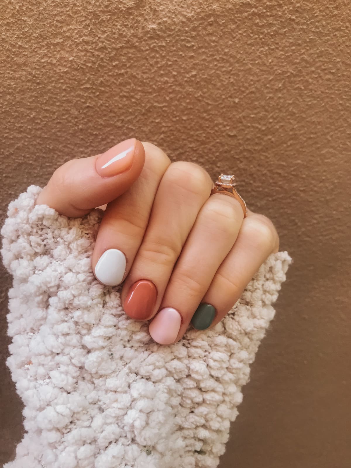 fall color palette nails