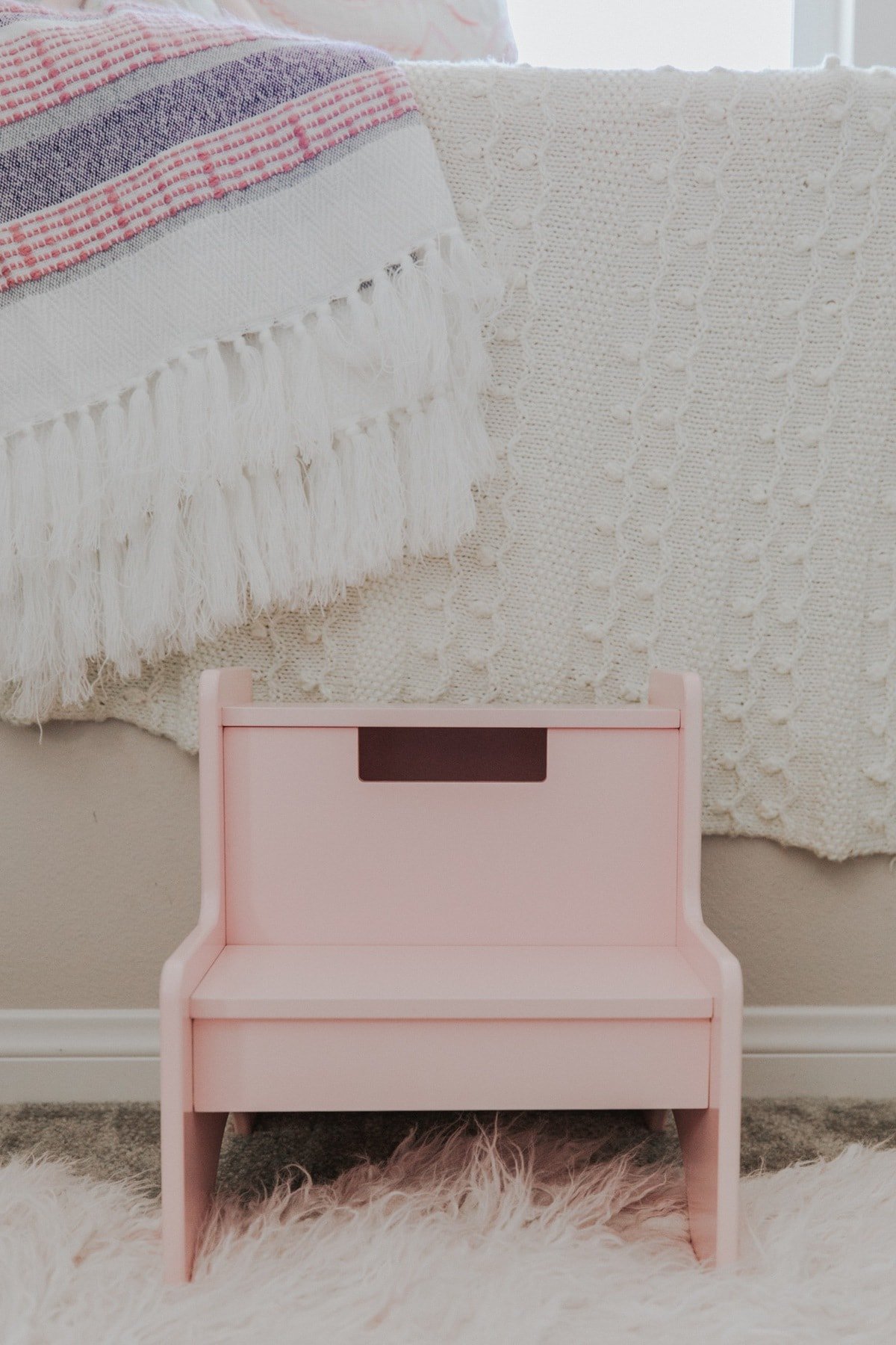 pink stepping stool