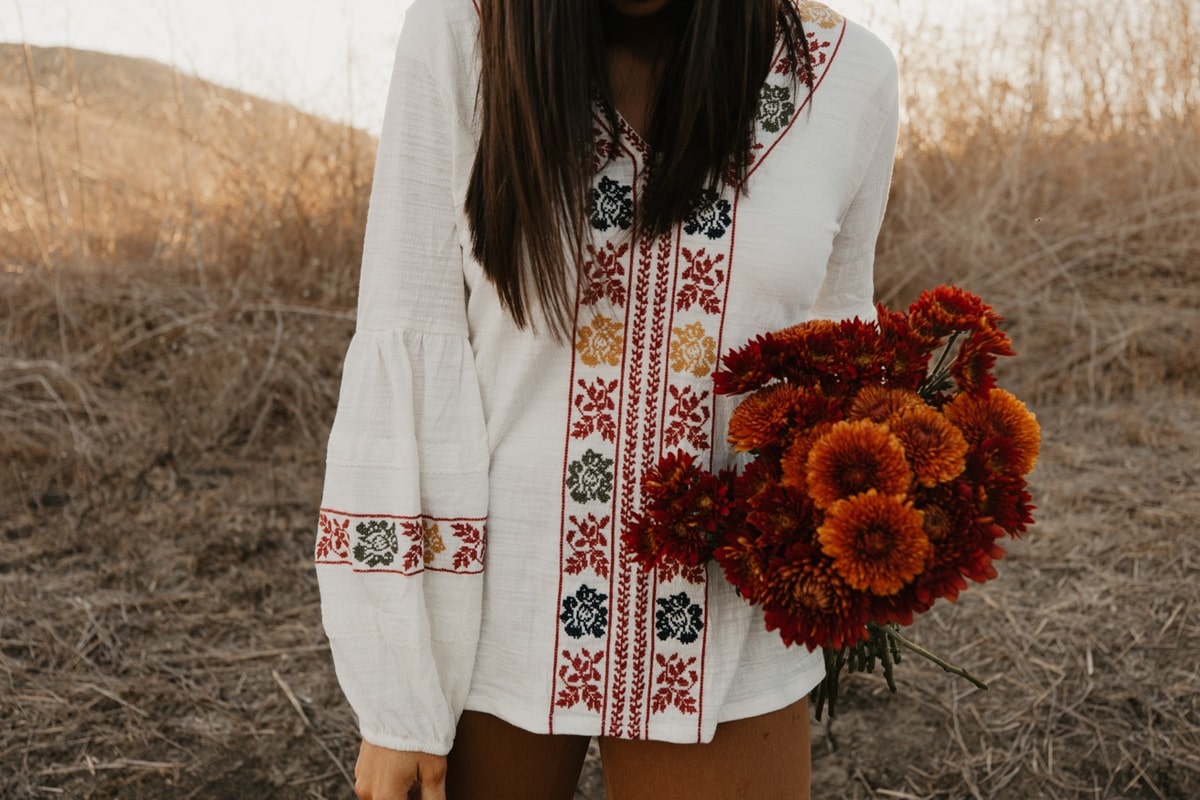 embroidered top under $50