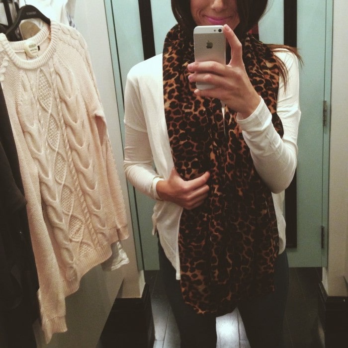 forever 21 leopard print scarf