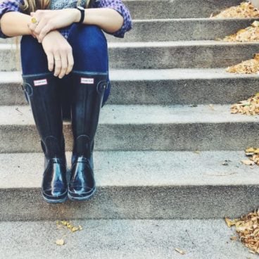 hunter boots high gloss