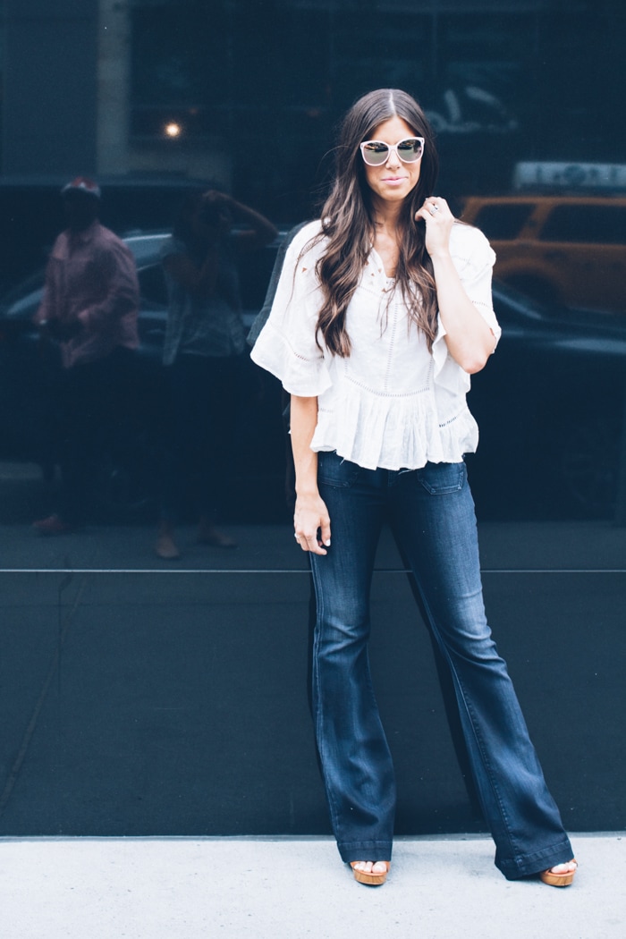 the perfect fall flare jean