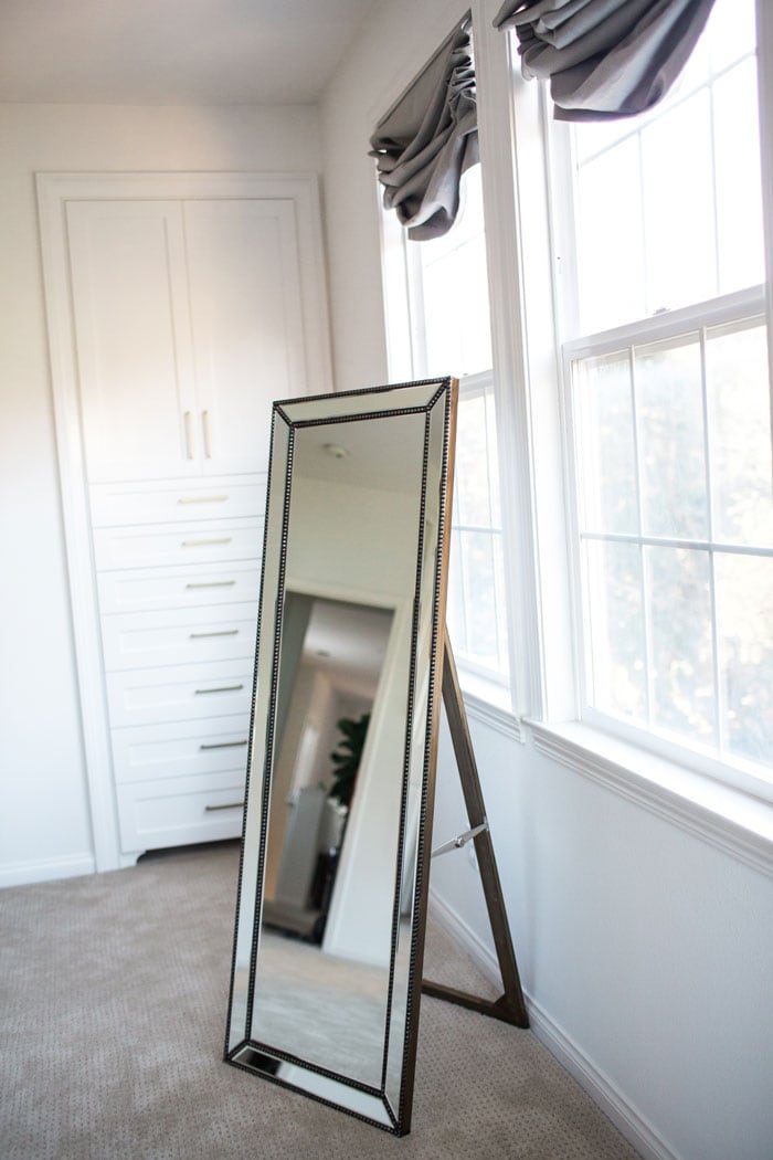 gold full length floor mirror