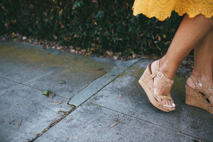 the perfect cork summer wedge sandals! comfortable enough to wear all day