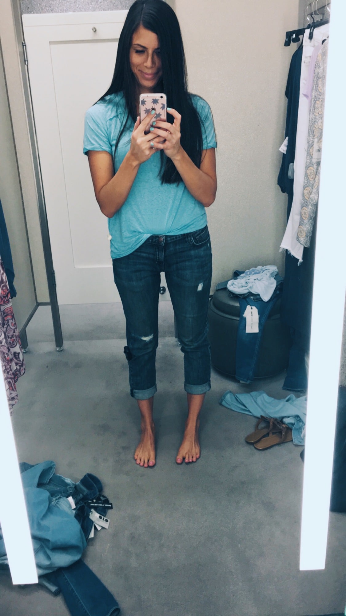 the most PERFECT boyfriend jean ever! super flattering but not butt-flattening, comfy, and 