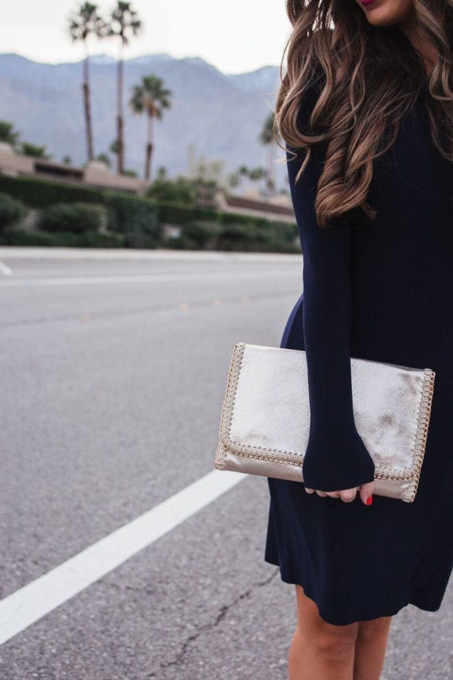 the perfect gold clutch