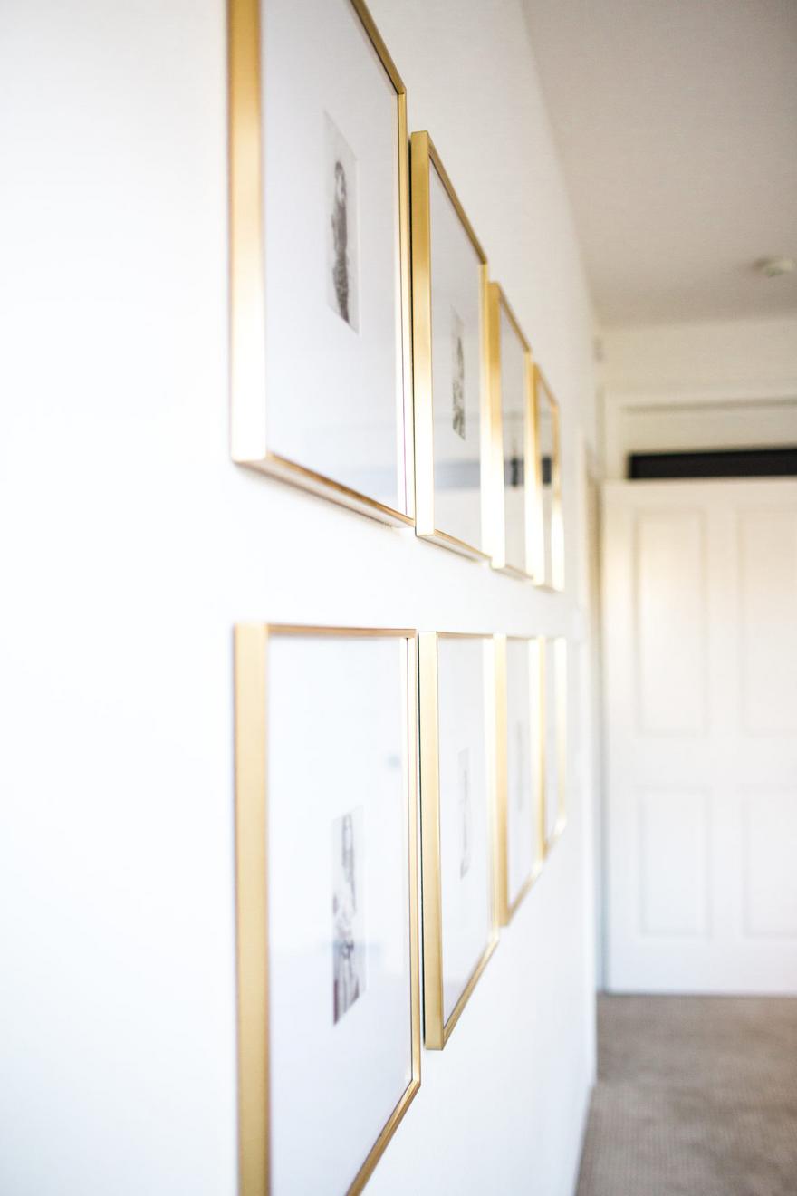 gold West Elm Frames