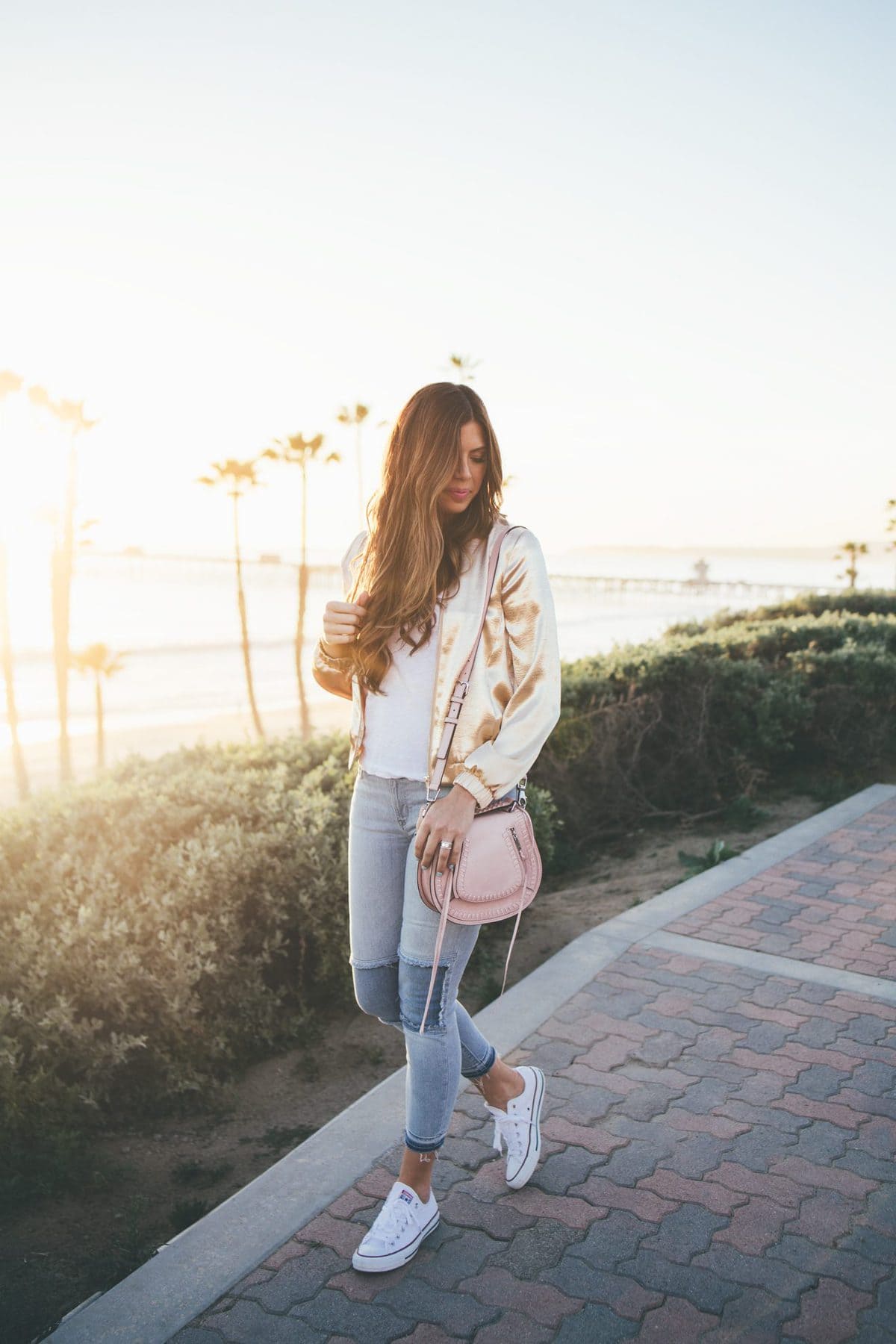 Gold Jacket on the beach