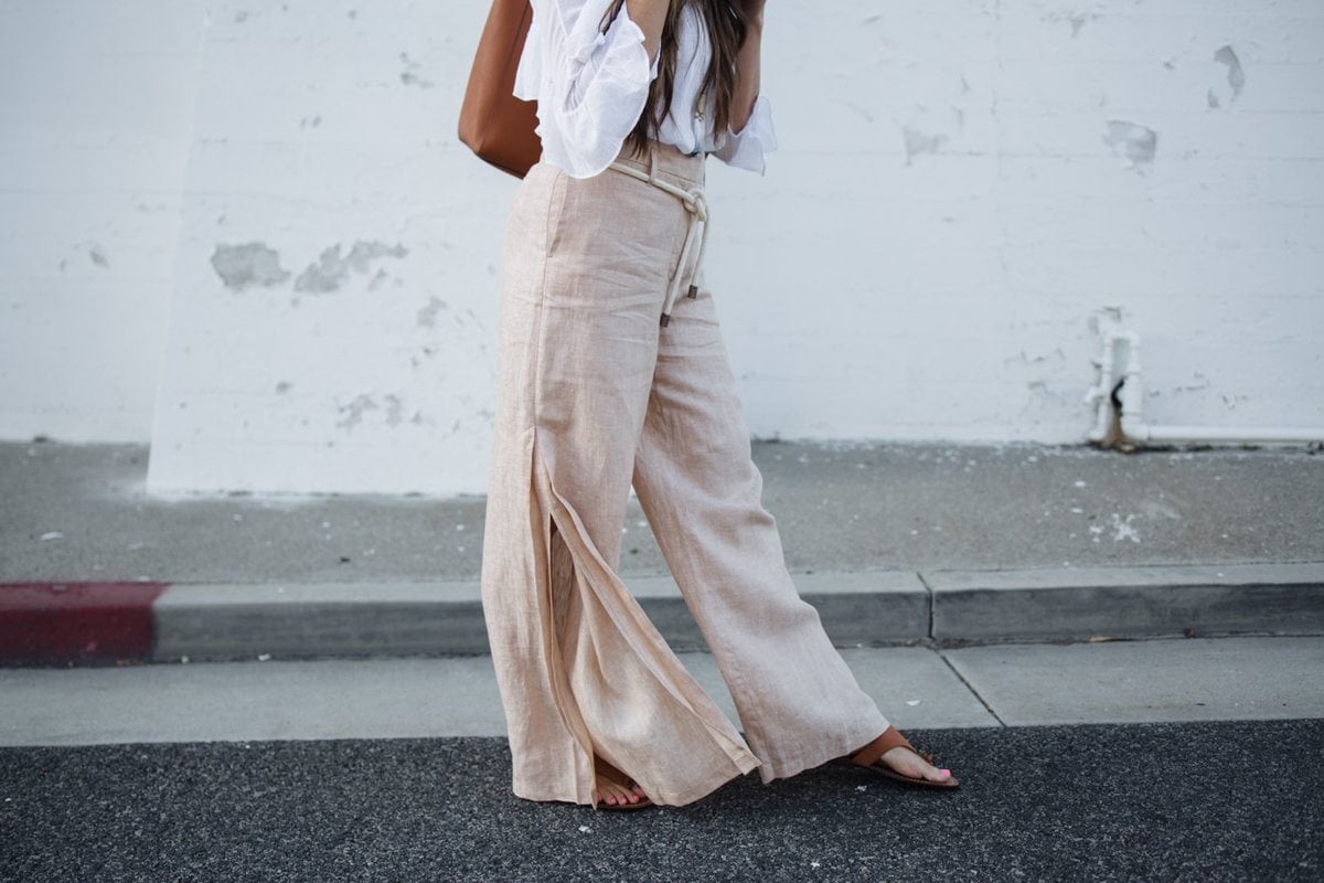 summer linen ruffles