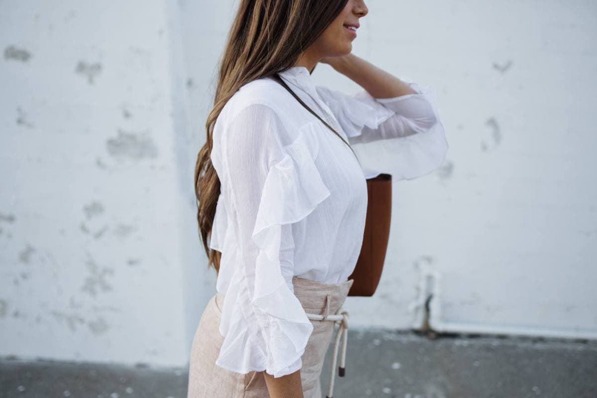 summer linen ruffles