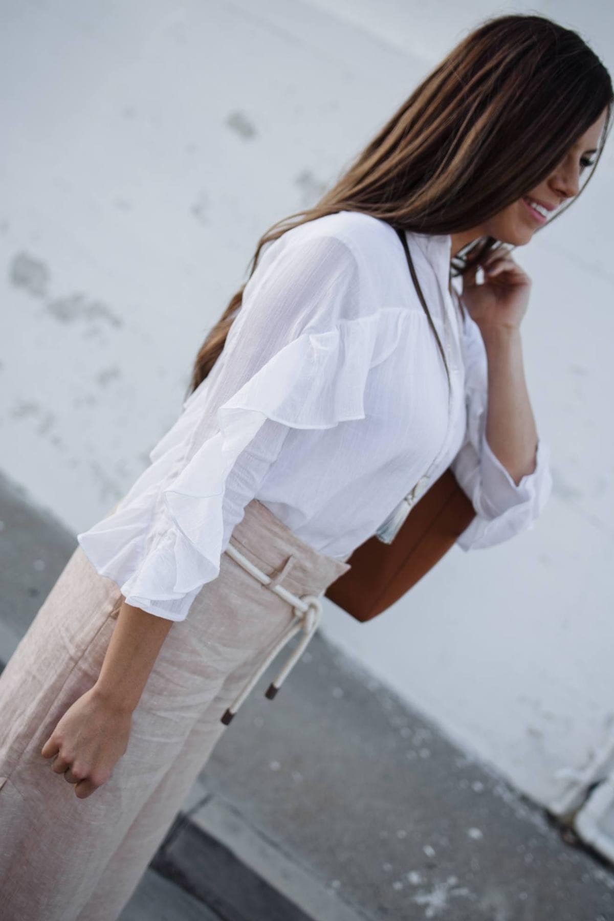 summer linen ruffles