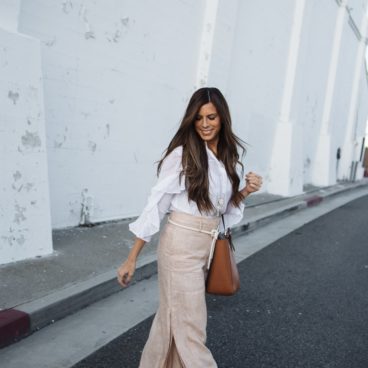 summer linen ruffles