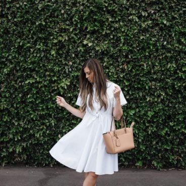 white summer dress