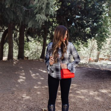fall outfit plaid top