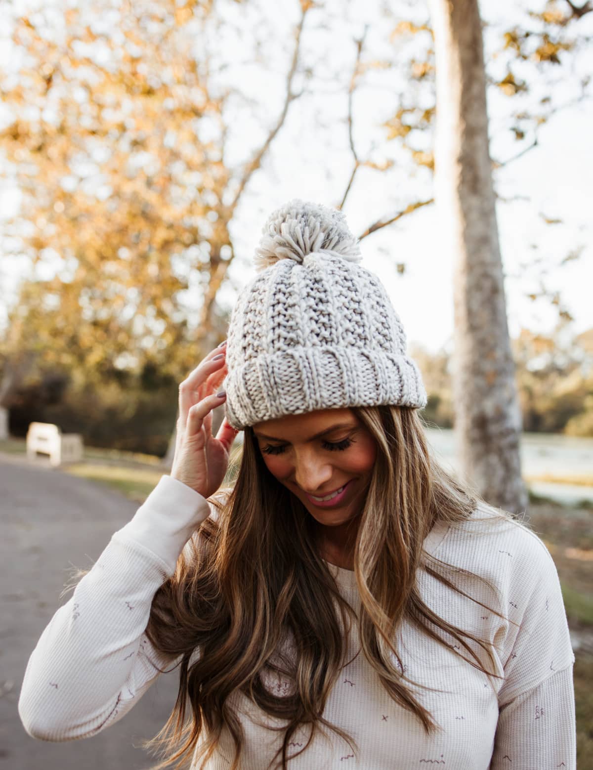 womens winter knit beanie