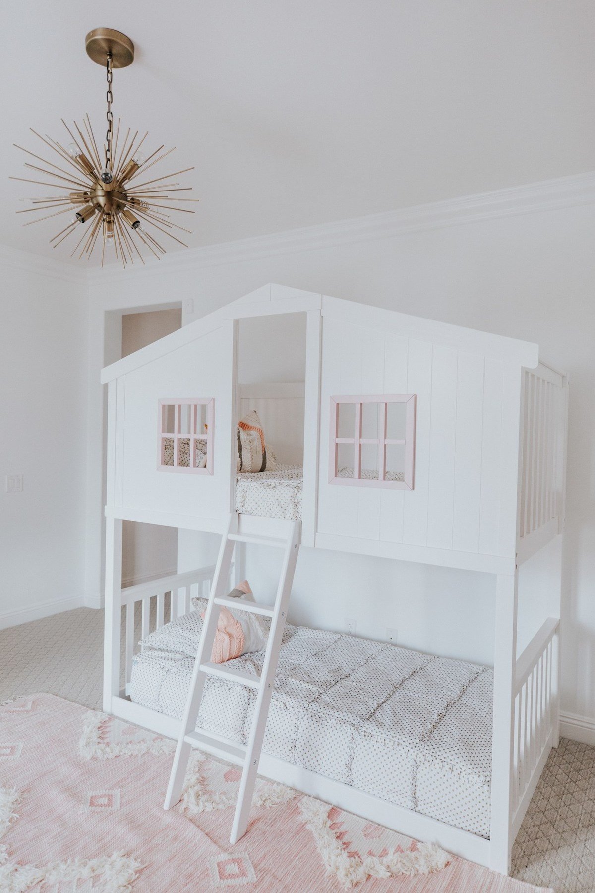 girls room with bunk beds