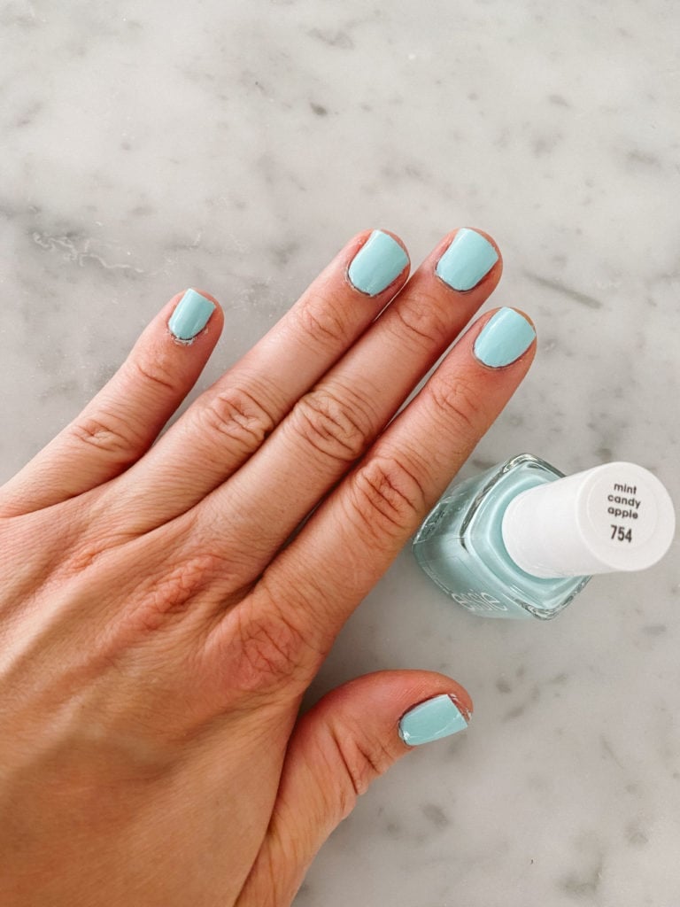 essie mint candy apple nail polish