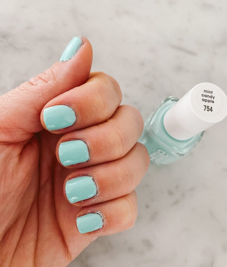 essie mint candy apple nail polish