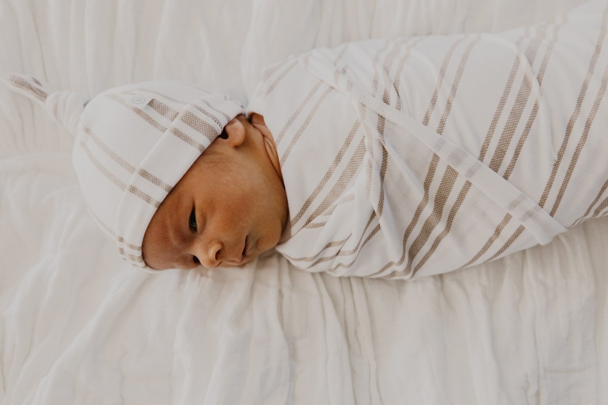 baby in swaddle