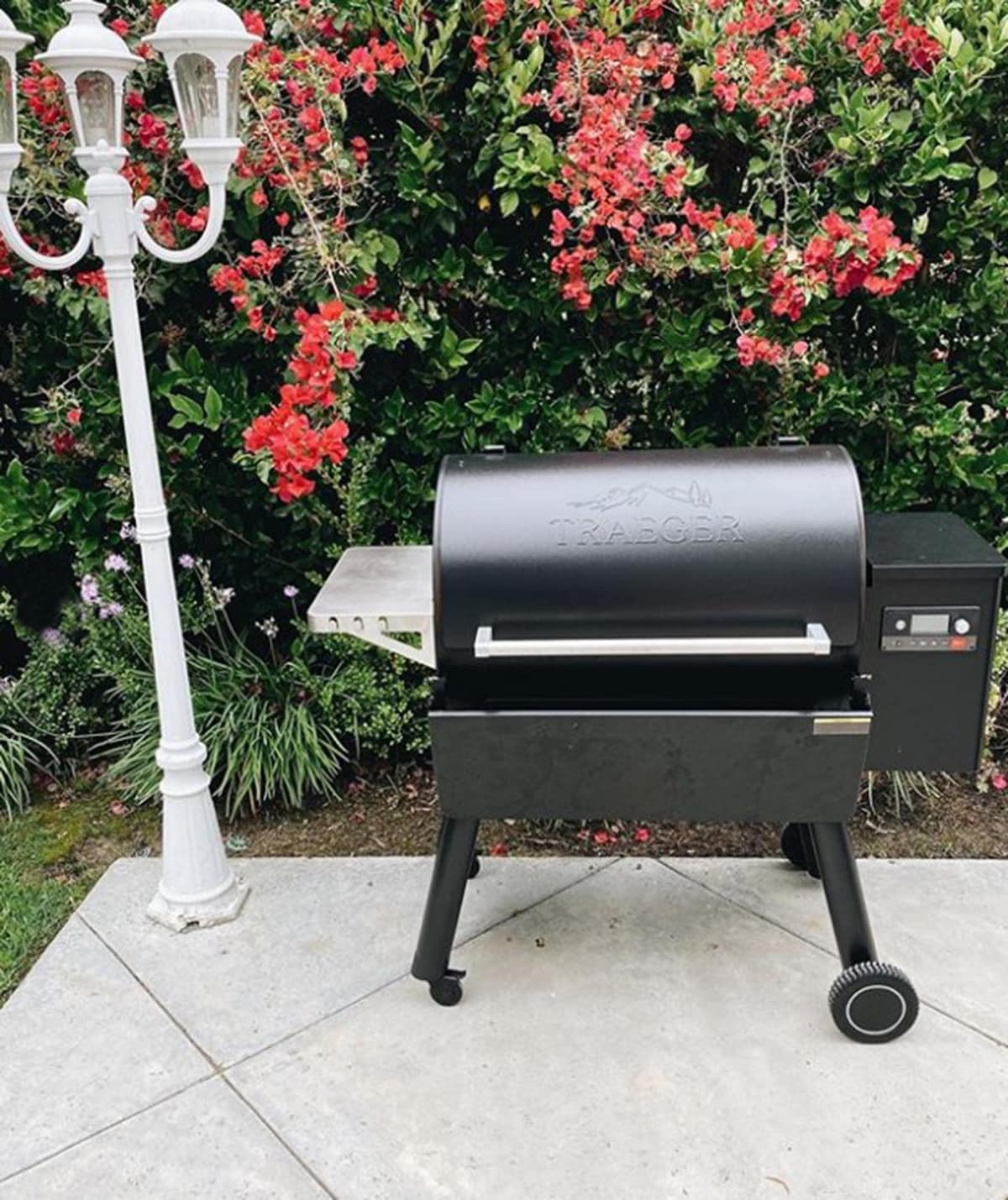 traeger grill for backyard
