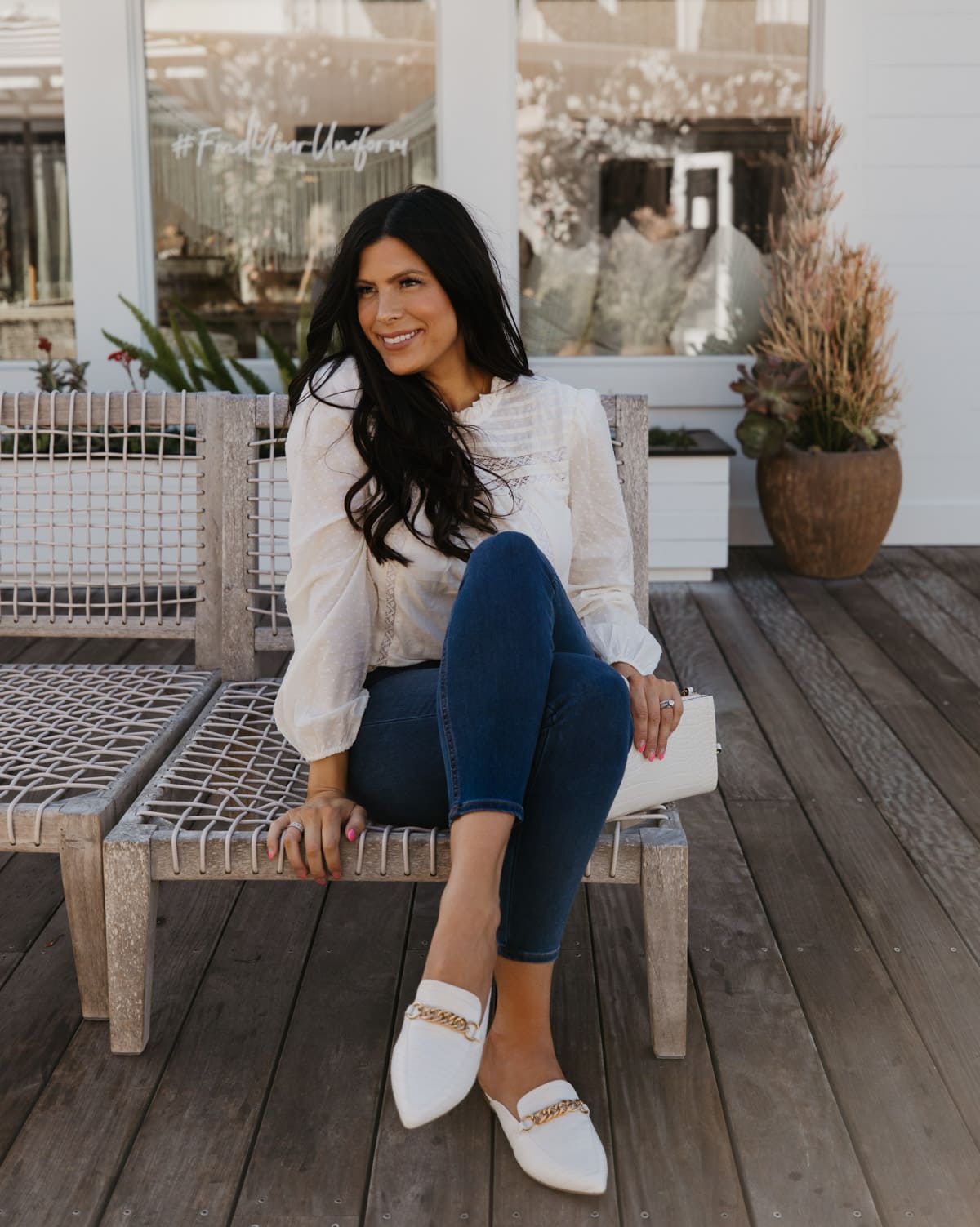 white blouse