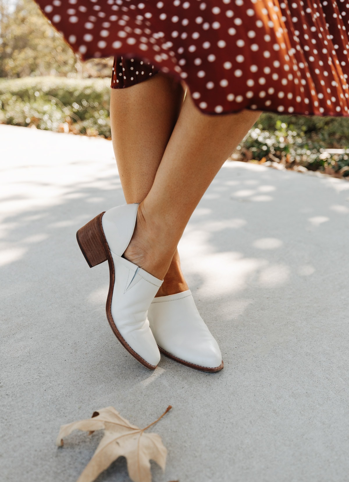 madewell brady booties in white