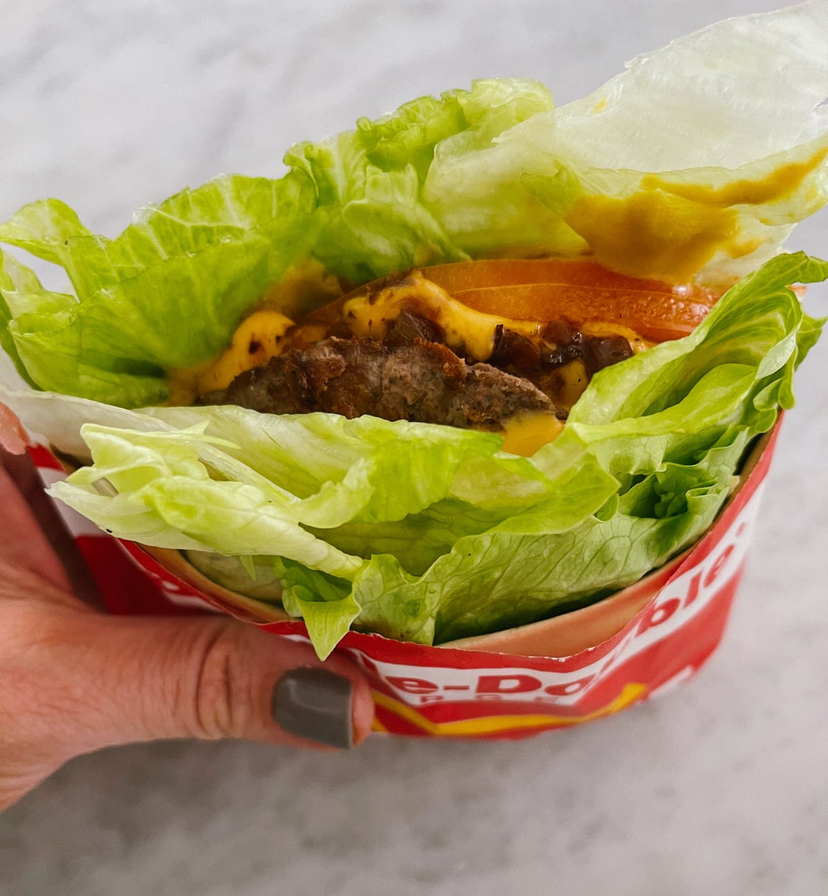 healthy fast food order in-n-out