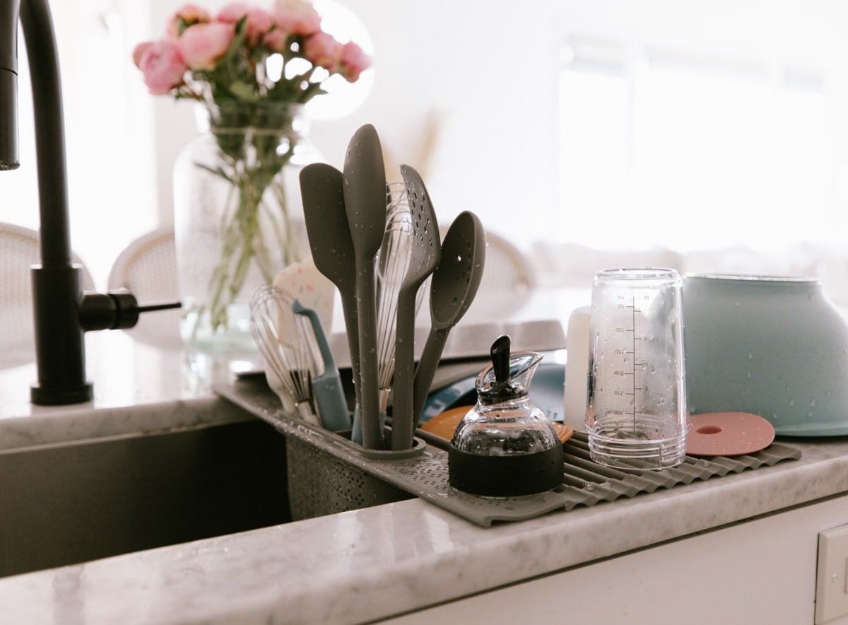 over the sink drying rack