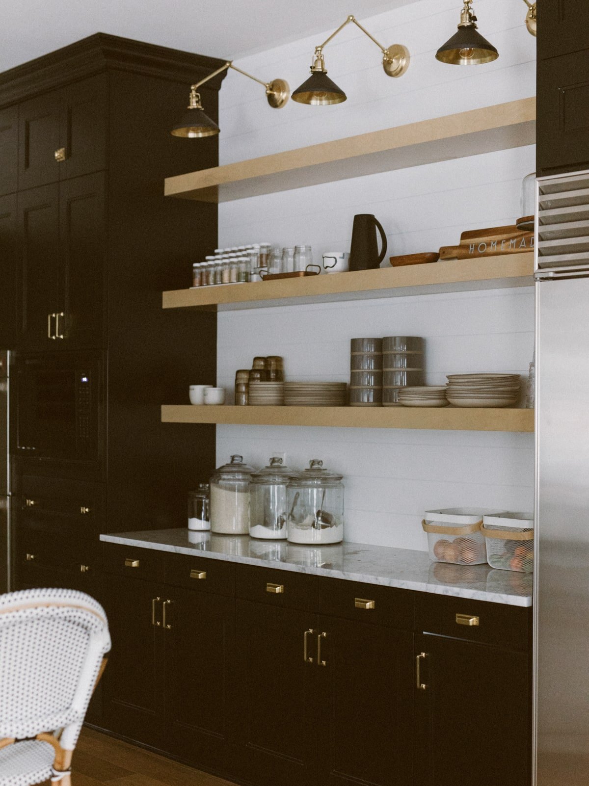 floating kitchen shelves 