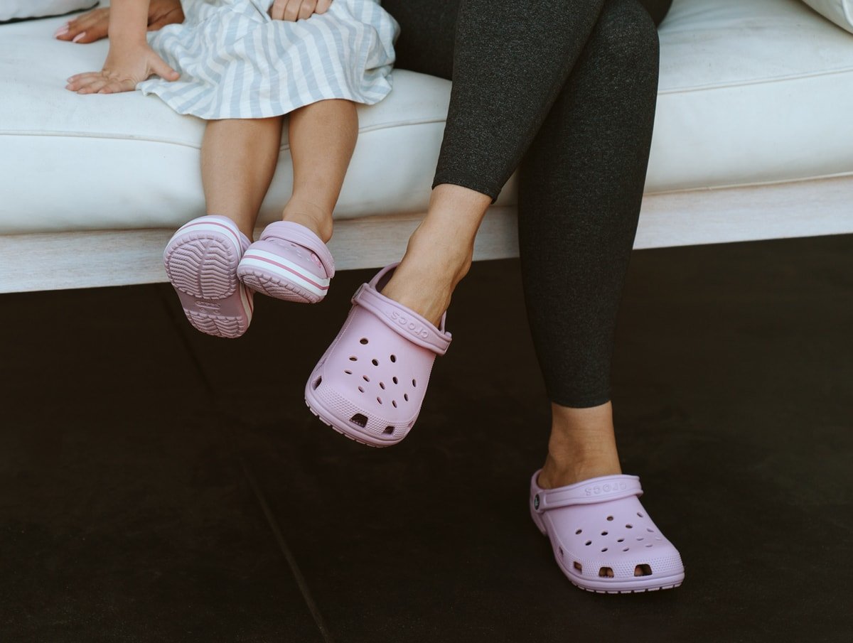 pink crocs