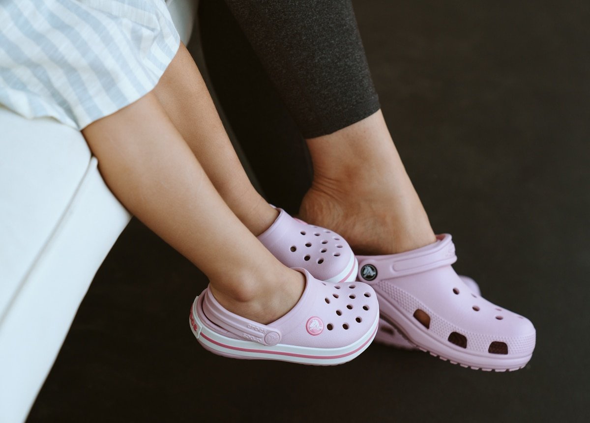 pink crocs