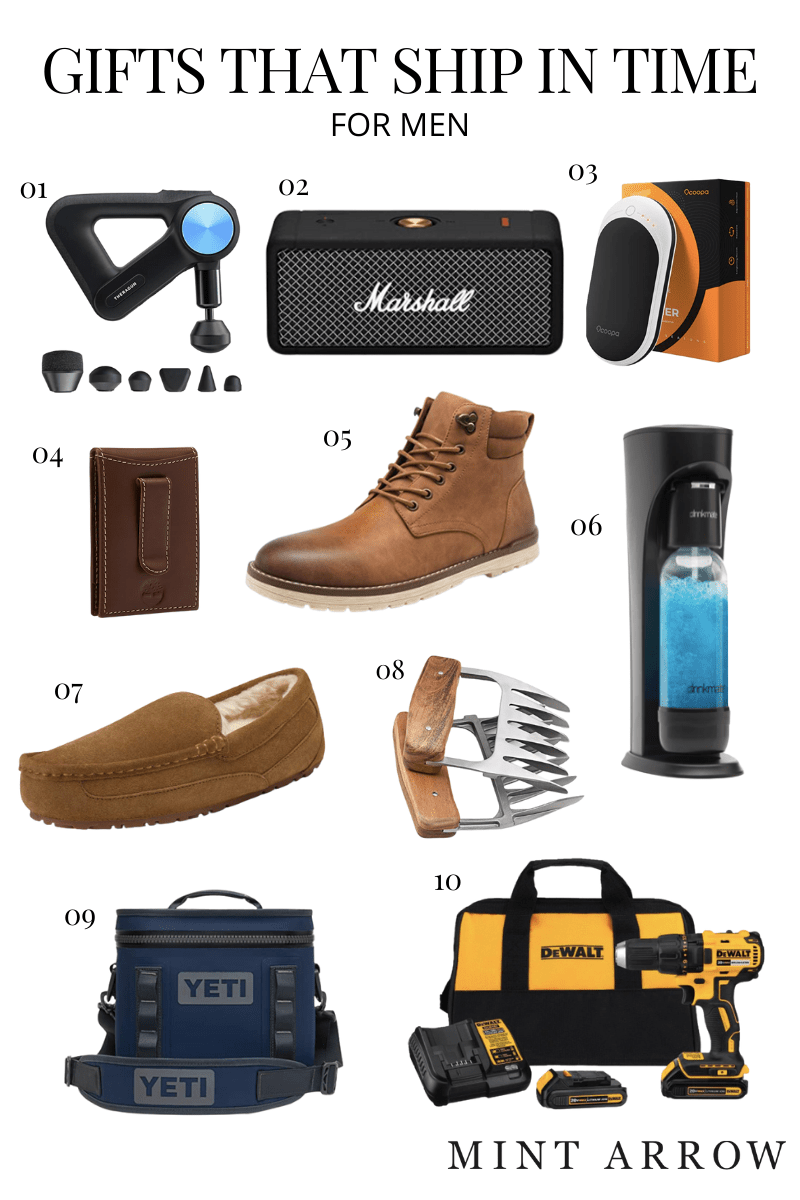 mens gifts that ship in time for christmas