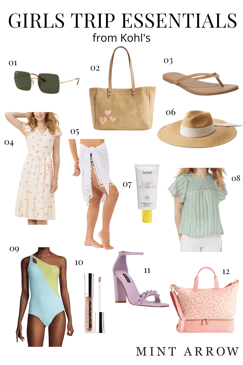 Girls trip packing list: summer 2022 edit! - Mint Arrow