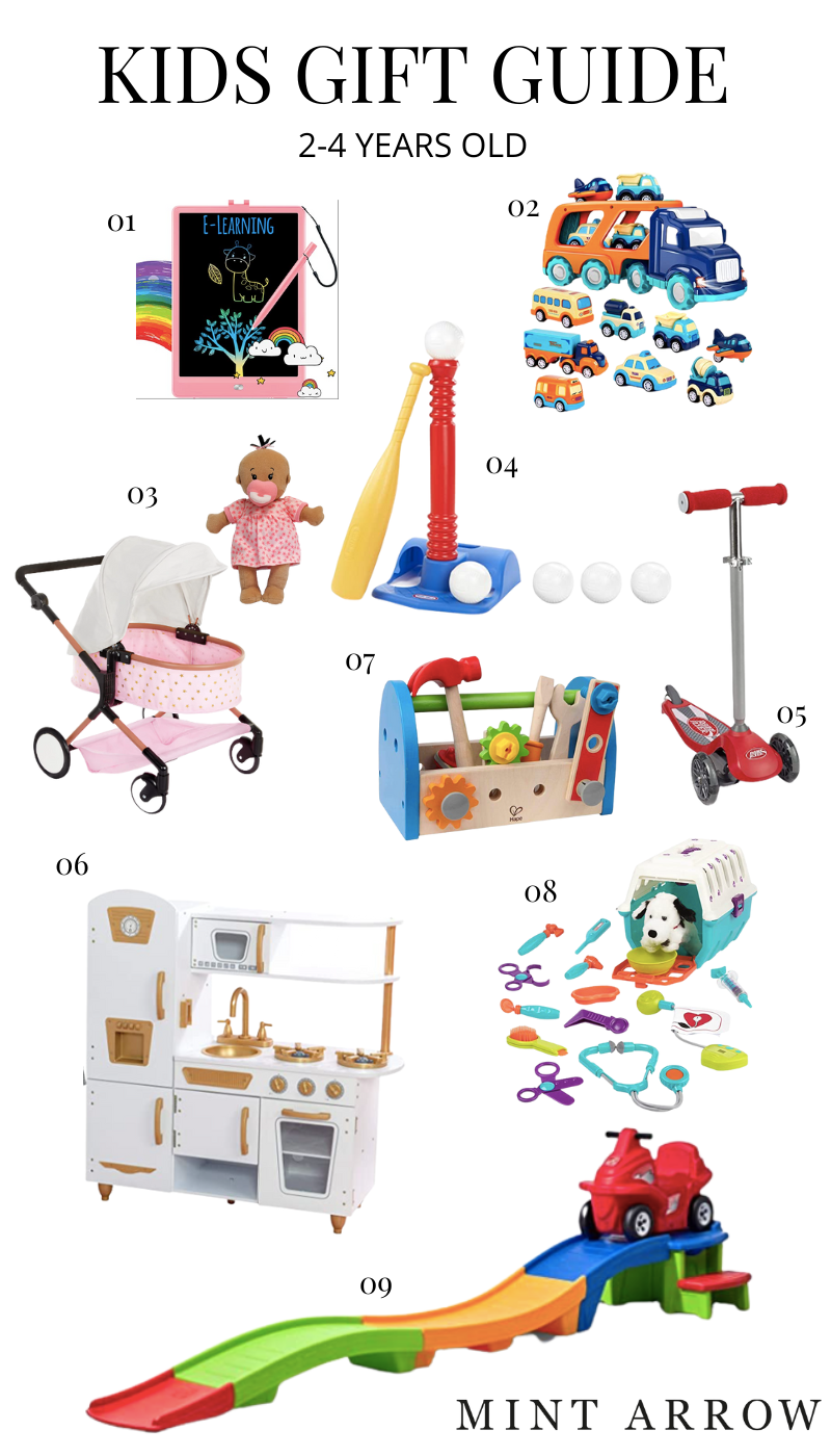 kids gift guide 2-4 year old gifts