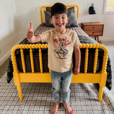 Harry's new beddy's bed