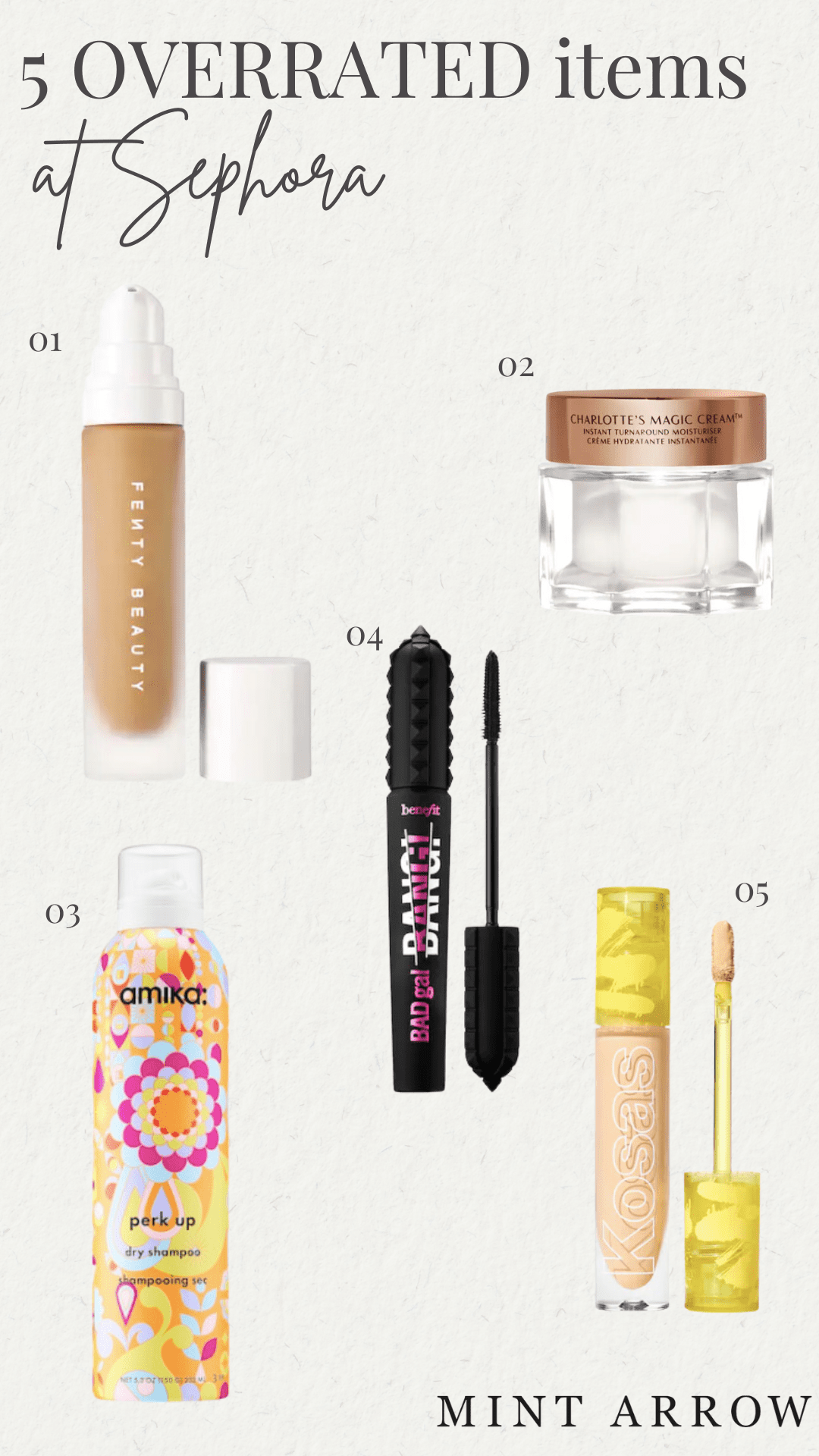 overrated products at sephora
