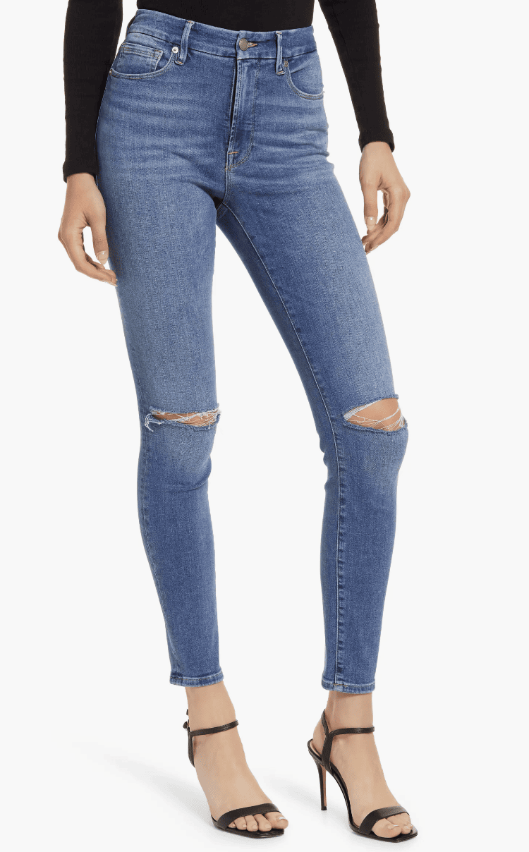 Good Legs Ripped Ankle Skinny Jeans