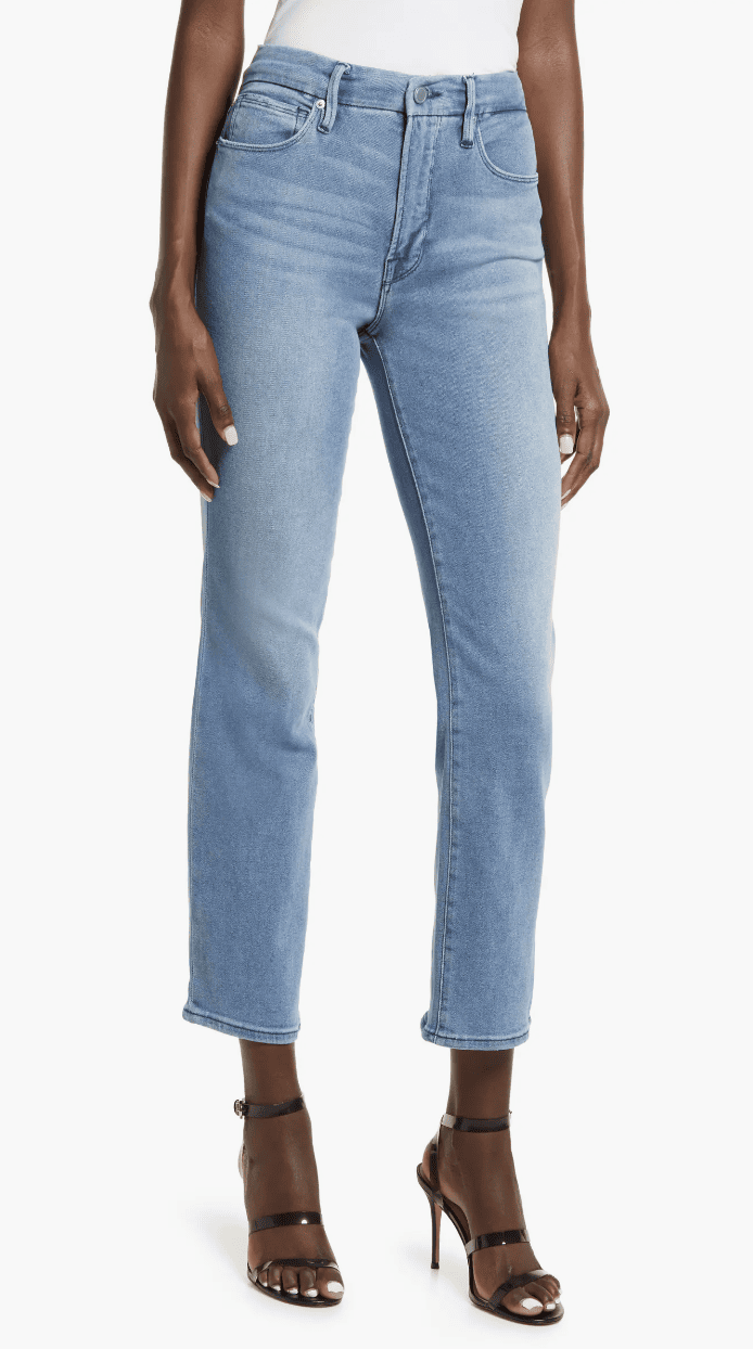 Good Straight High Waist Ankle Jeans