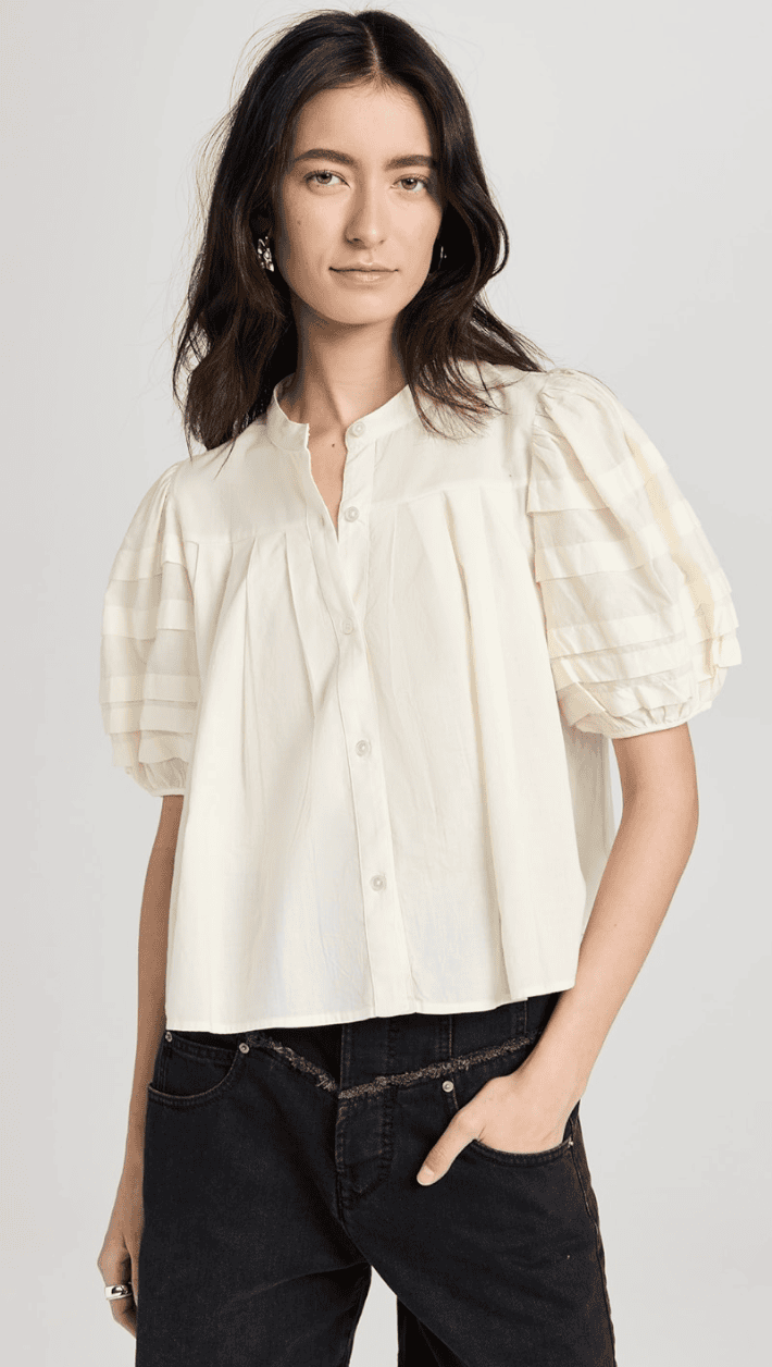 Puff sleeve top